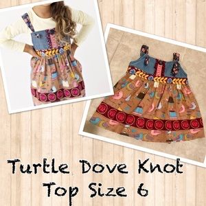 Turtle Dove Knot top, EUC by Matilda Jane